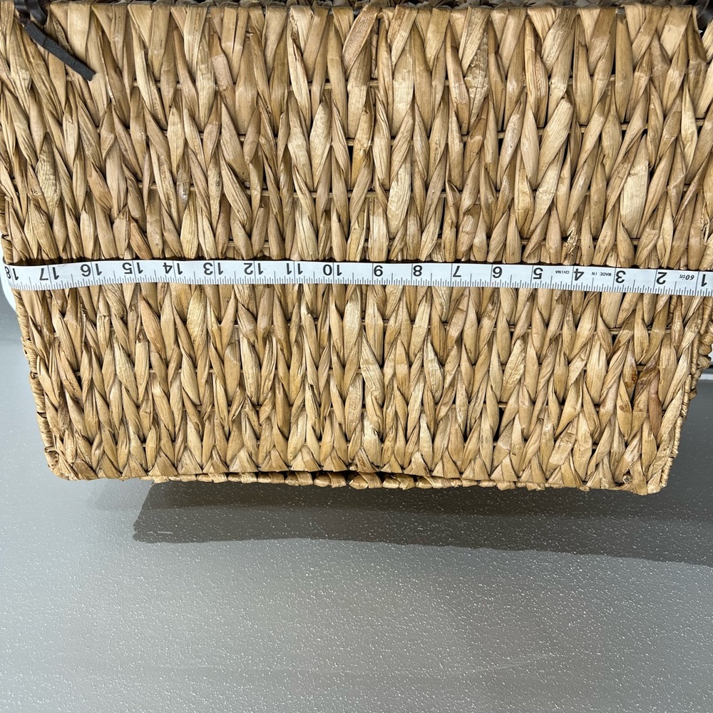 Seagrass storage baskets Woven pantry baskets Organization Vintage basket bin - Picture 3 of 10
